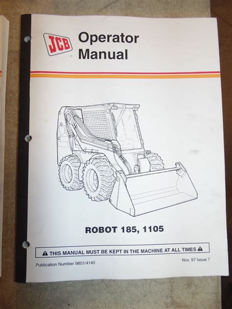 jcb 185 skid steer robot manual|JCB Skid Steer Robot 185, 1105 Service Manual PDF.